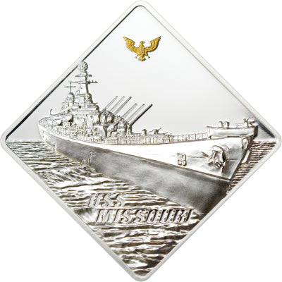 10 dolarów, Słynne okręty II Wojny Światowej - USS Missouri (2 oz), 2008