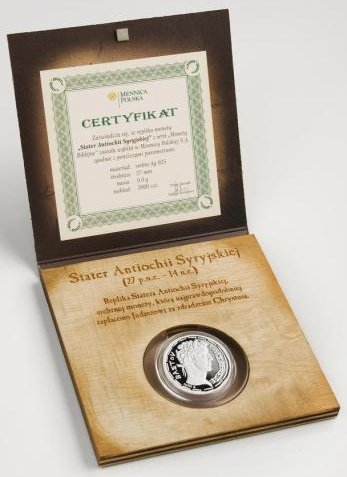 Kolekcja Monety biblijne - Stater Antiochii syryjskiej (27 p.n.e. - 14 n.e.)