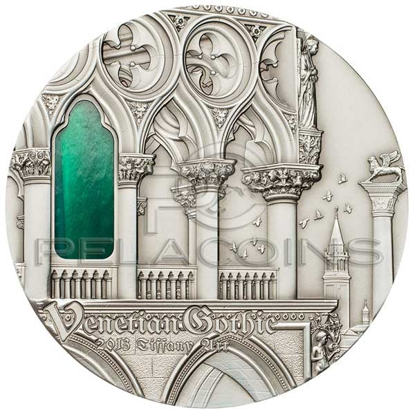 Palau 2013 10$ Tiffany Art - Venetian Gothic