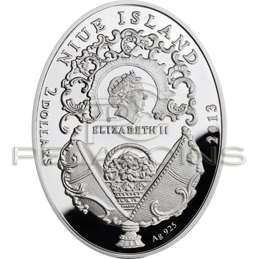 Niue Islands 2013 2$ Faberge Egg Kremlin