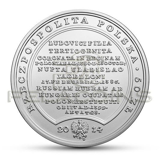 Polska 2014 50 zł Skarby Stanisława Augusta – Jadwiga