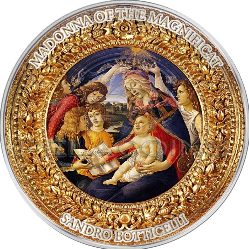 Niue Island 2015 10$ Perfection in Art - Madonna of the Magnificat 2oz