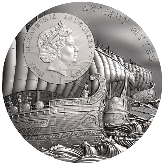 Niue Island 2016 10$ Ancient Myths - Trojan Horse 2oz