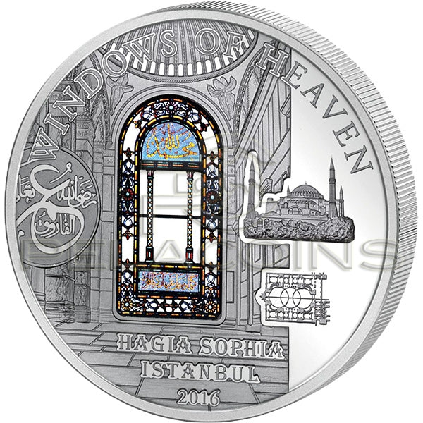 Cook Islands 2016 10$ Windows of Heaven - Hagia Sophia Istanbul