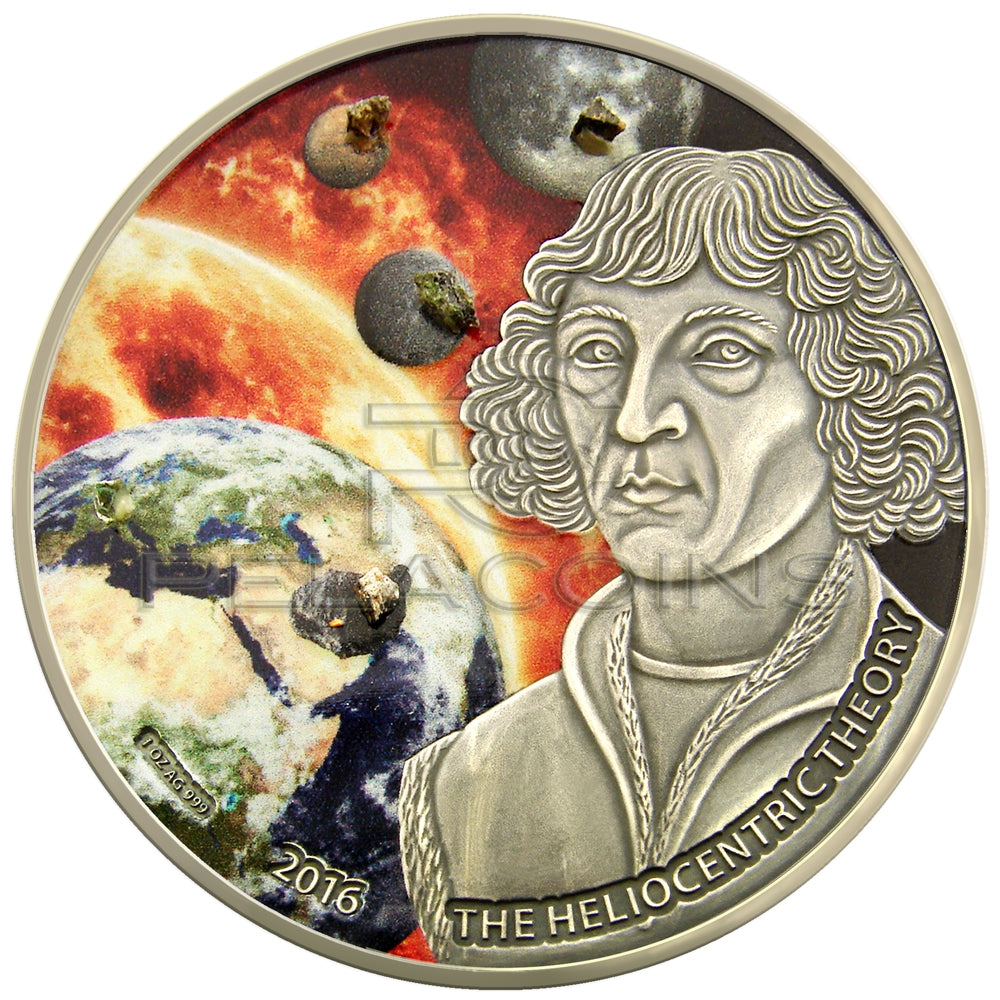 Burkina Faso 2016 1000 Francs Copernicus with 5 Meteorites Moon, Mars, Mercury
