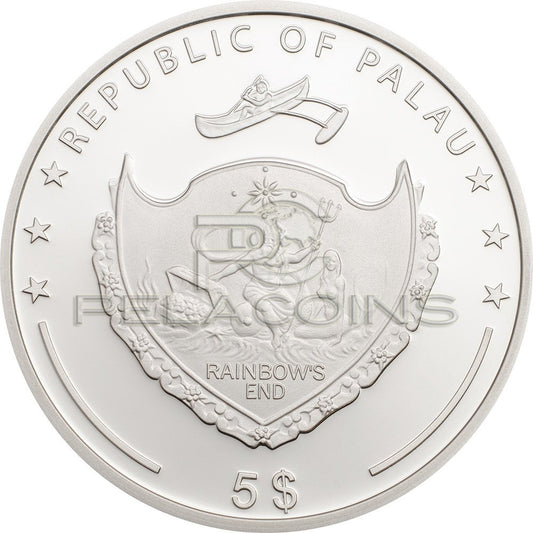 Palau 2018 5$ Ounze of Luck 1oz
