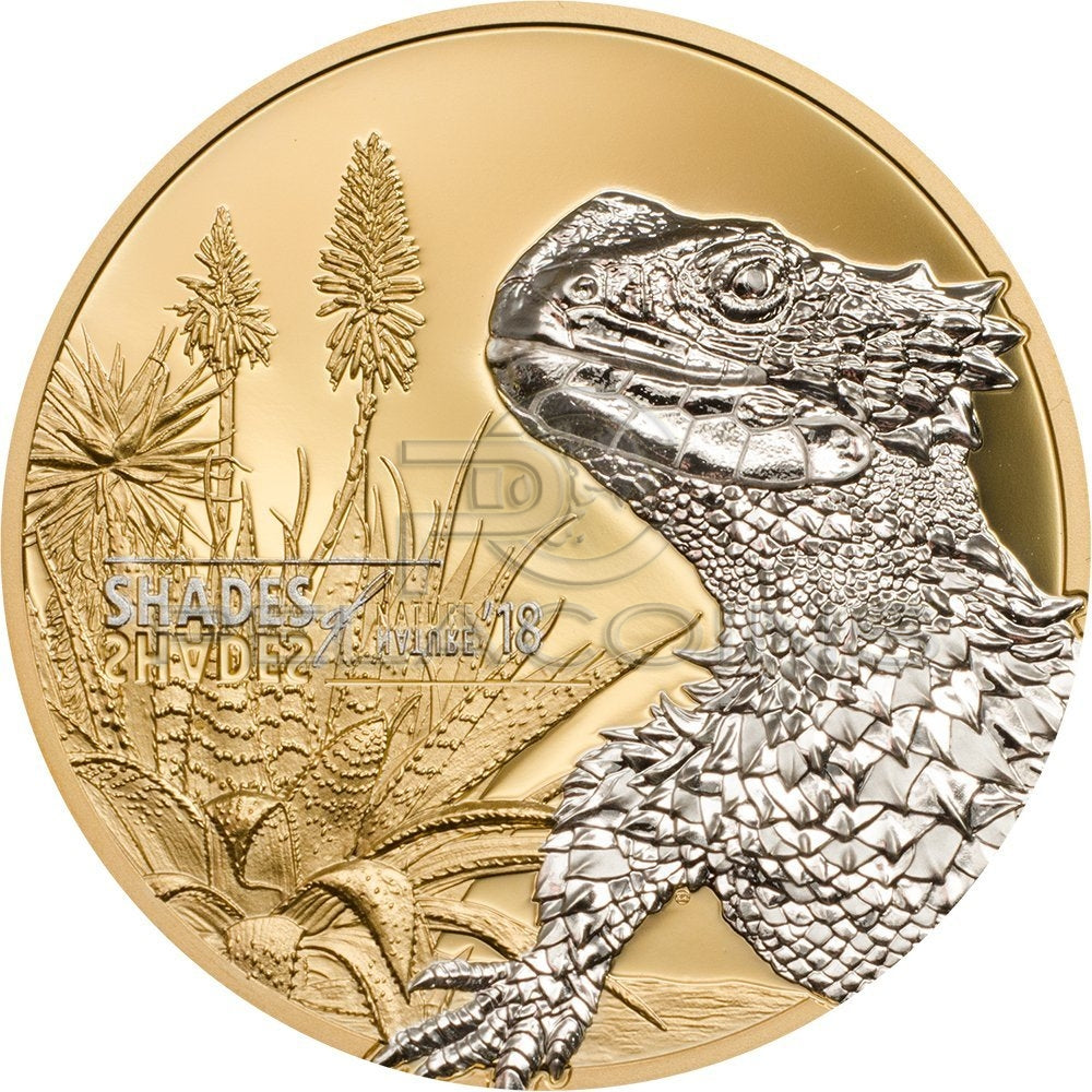 Cook Islands 2018 5$ Shades of Nature - Lizard 1oz