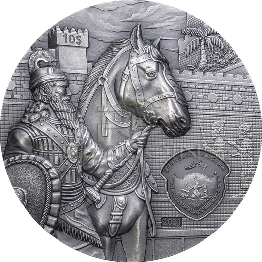 Palau 2021 10$ Lost Civilizations - Babylon Civilization 2oz