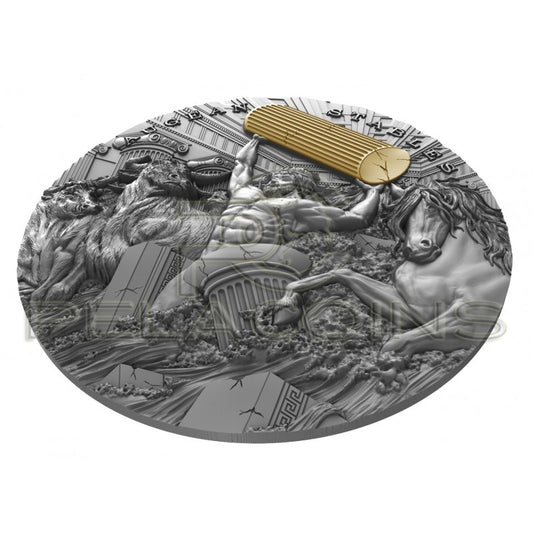 Niue 2021 5$ 12 Prac Herkulesa - STAJNIE AUGIASZA 2oz