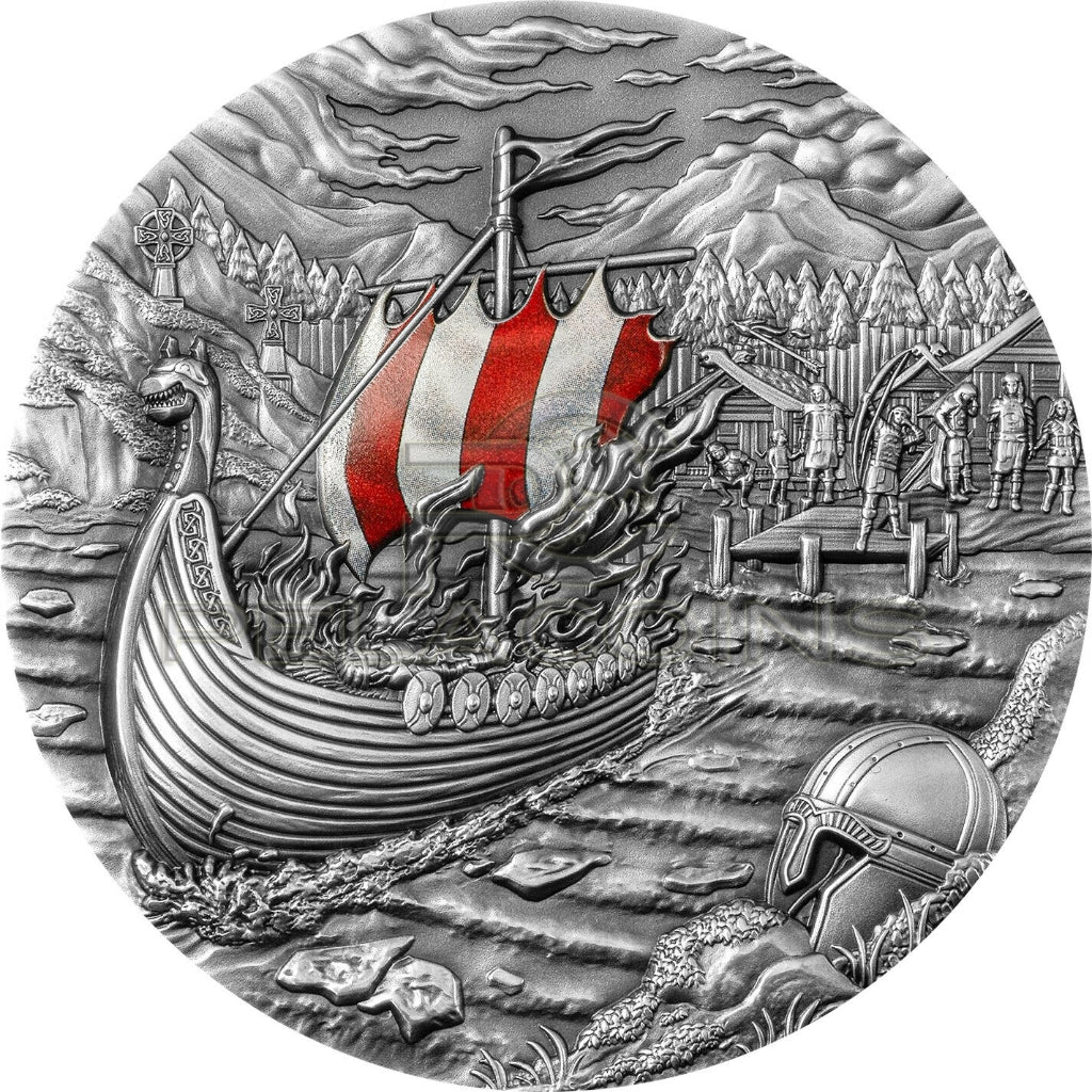 Palau 2021 10$ Vikings Rites of Passage & Afterlife 2oz