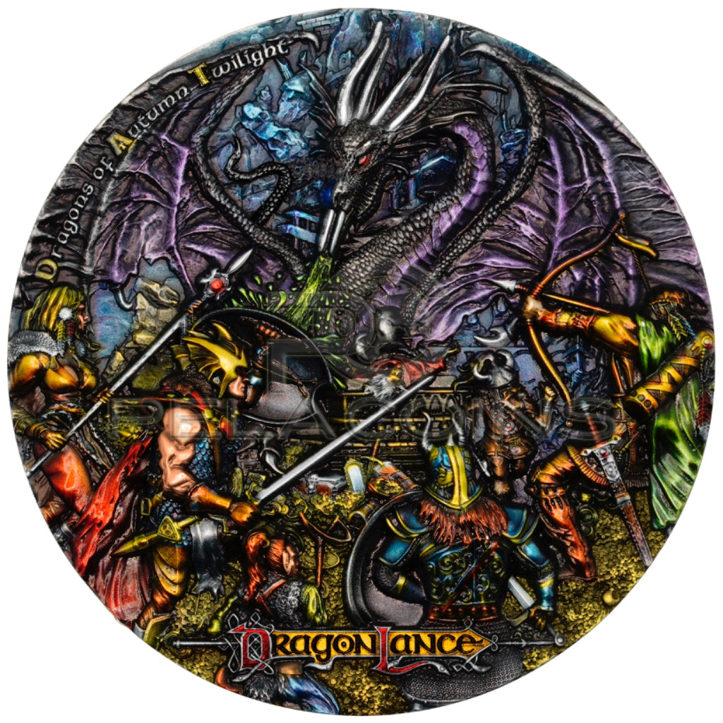 Niue 2023 7$ DRAGONS OF AUTUMN TWILIGHT - Dragonlance Chronicles 3oz