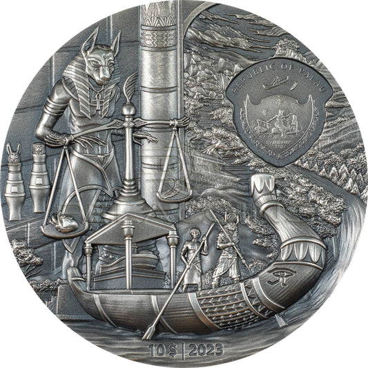 Palau 2023 10$ The Egyptians – Afterlife & Rites of Passage 2oz