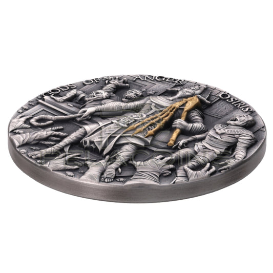 Niue 2023 5$ Gods of Anger - Osiris 2oz Silver Coin
