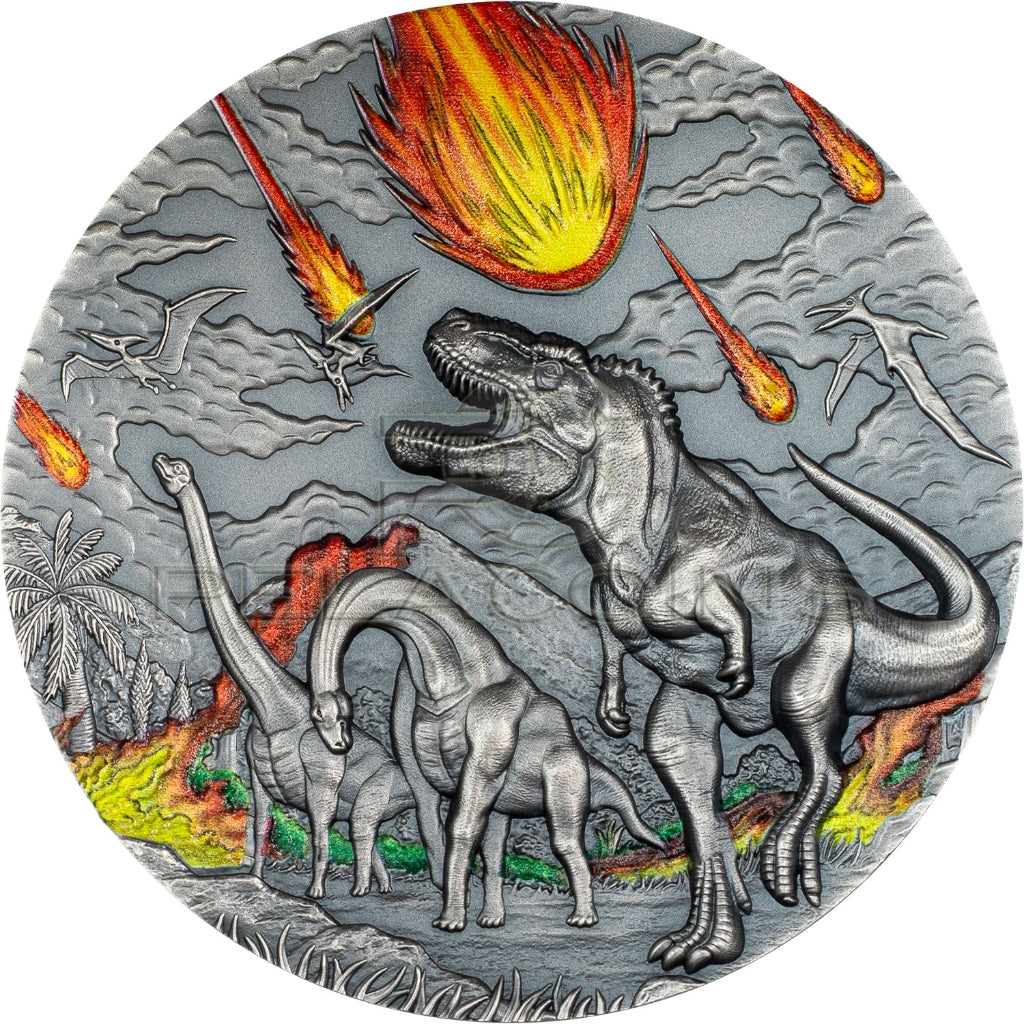 Palau 2024 10$ Dinosaur Extinction – Fury of Nature 2oz