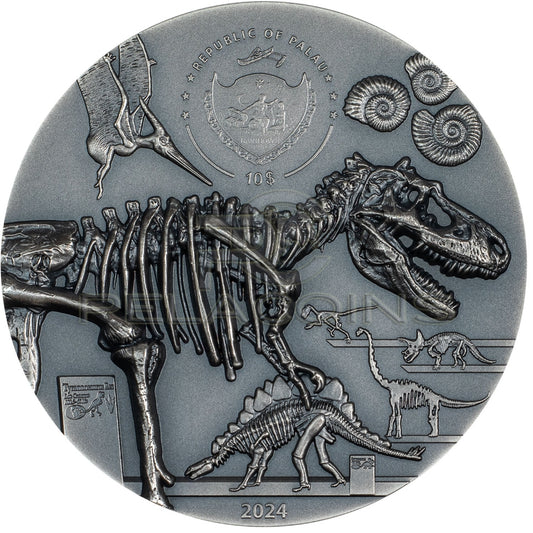 Palau 2024 10$ Dinosaur Extinction – Fury of Nature 2oz