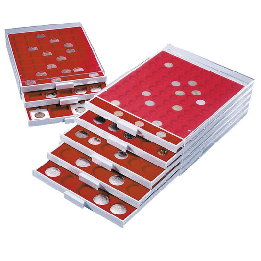 Kaseta MBG CAPS 41 na monety 1$ w kapslach - szuflada w kolorze szarym