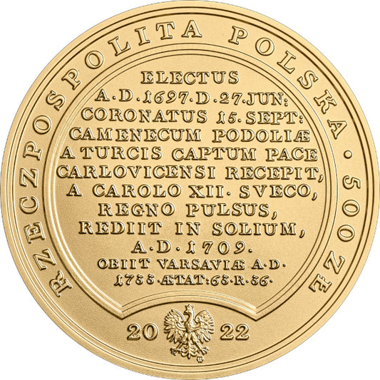 500 zł, Skarby Stanisława Augusta - August II Mocny, 2022