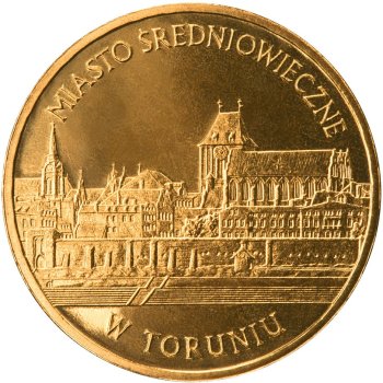 2 zł, Zabytki kultury materialnej w Polsce - Toruń - średniowieczny zespół miejski, 2007
