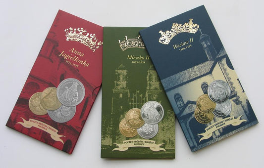 Koronowani Królowie Polski: Anna Jagiellonka, Mieszko II, Wacław II, 2007-2008 + WYSYŁKA GRATIS