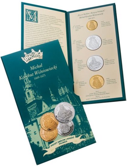 Koronowani Królowie Polski - Michał Korybut Wiśniowiecki (1669-1673) - blister numizmatyka, 2011