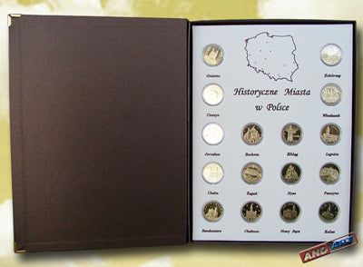 Album kolekcjonerski na monety obiegowe z serii Historyczne miasta w Polsce - 2 sztuki