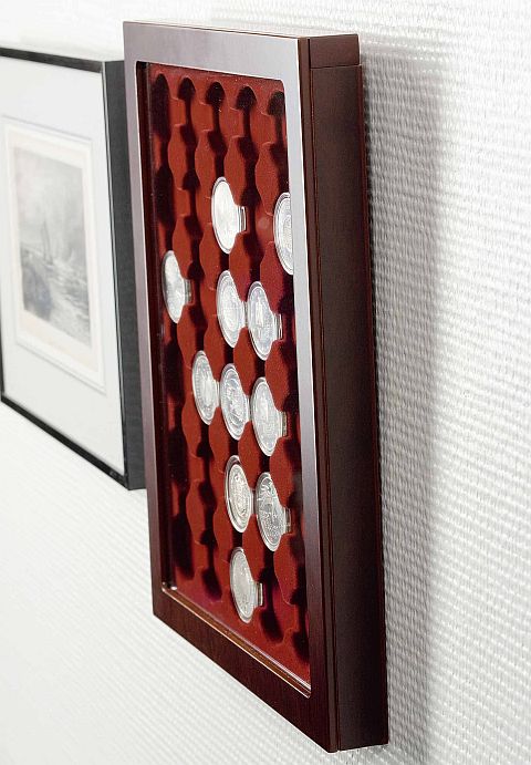 Kaseta LOUVRE MV 54R/25 na 54 monety 100 zł Au w kapslach lub 2 Euro, Leuchtturm