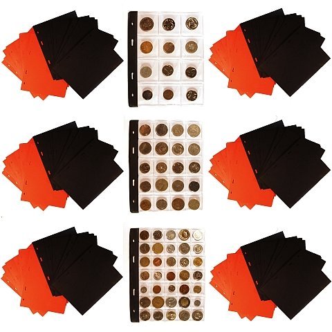 Przekładka do albumu na monety - 10 sztuk