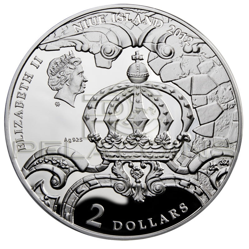 Niue Island 2012 2$ Mysteries of History - Amber Room - Komnata Bursztynowa