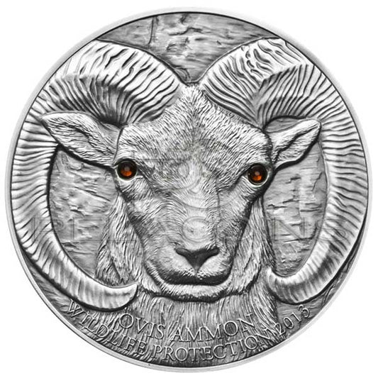 Mongolia 2013 500 Togrog Argali Ovis Ammon Wildlife Protection