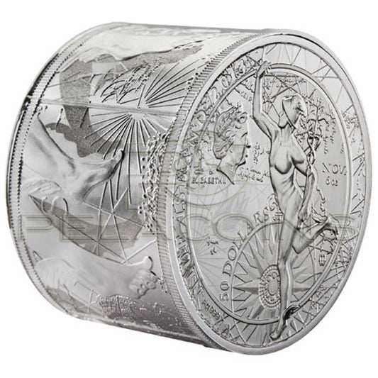 Niue 2013 $50 Fortuna Redux Mercury 3D - Cylinder Shaped 6 Oz