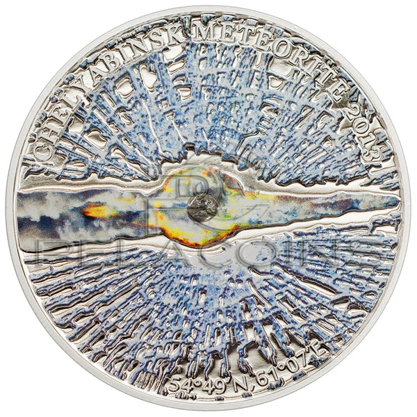Cook Islands 2013 5$ Meteorite Chelyabinsk Russia