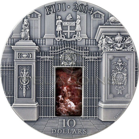 Fiji 2014 20$ Masterpieces in Stone - Blue drawing Room Buckingham Palace 3 oz