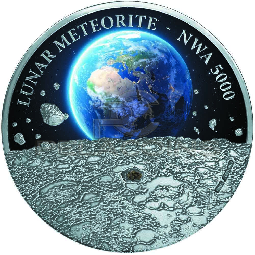 Niue Island 2015 50$ Moon NWA 5000 Meteorite 1KG