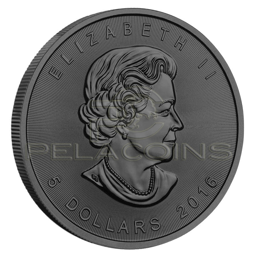 Canada 2016 5$ Maple Leaf - Eclipse of the Sun 1oz Black Ruthenium, Platinum and 24kt Rose Gold Plated