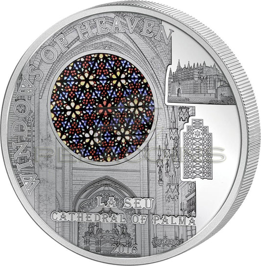 Cook Islands 2016 10$ Windows of Heaven - La Seu Cathedral Palma