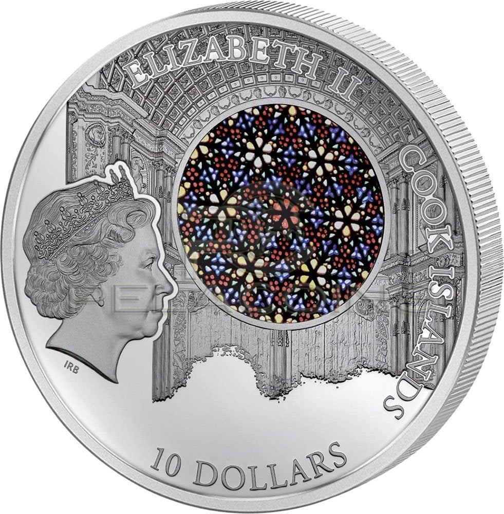 Cook Islands 2016 10$ Windows of Heaven - La Seu Cathedral Palma