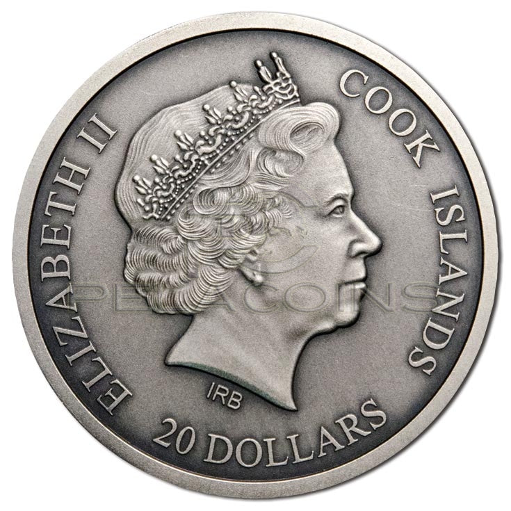 Cook Islands 2016 20$ Temple of Heaven - St Peters Basilica 4 Layer 100g Silver