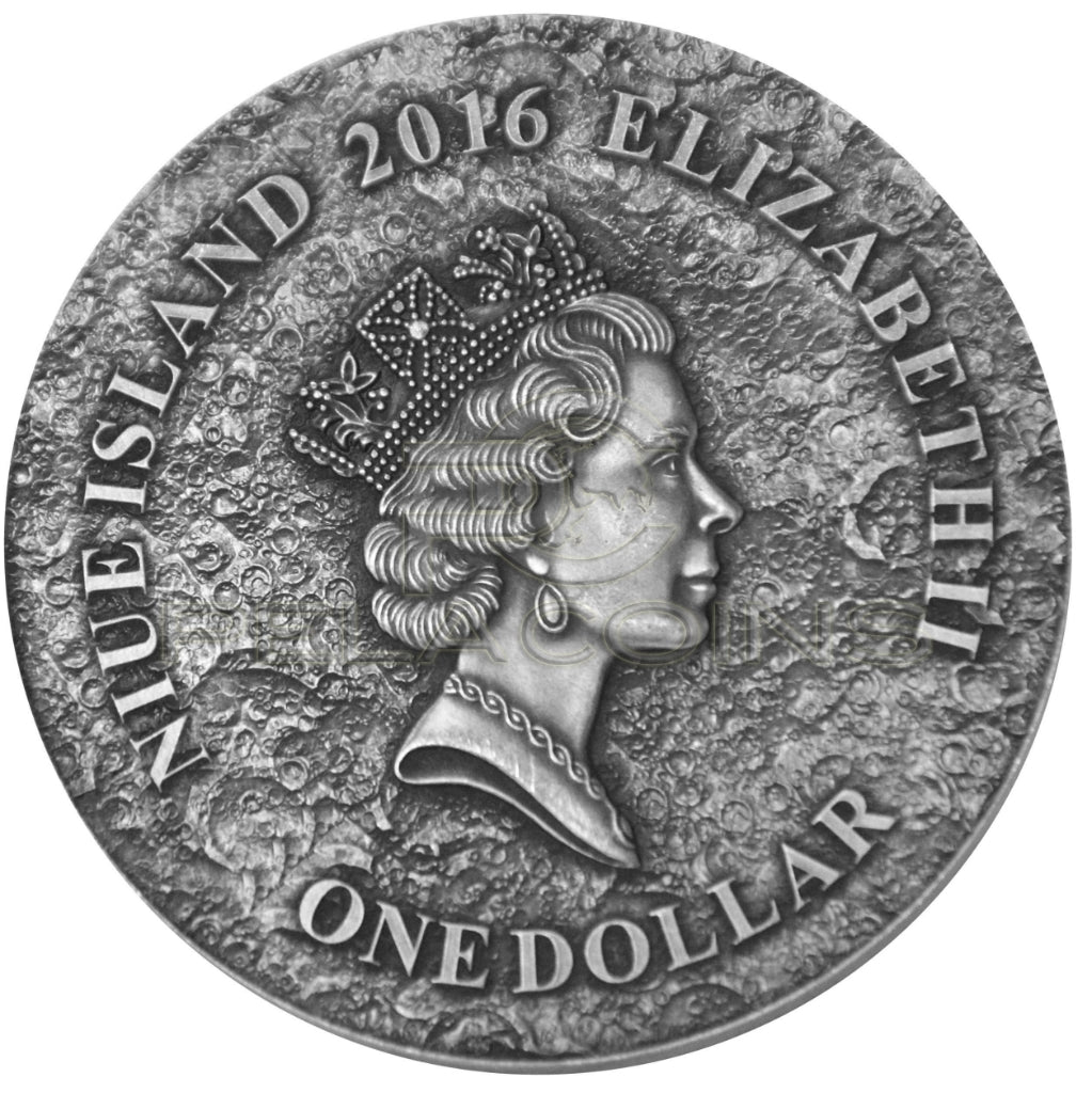 Niue Island 2016 1$ Mars Martian Meteorite NWA 6963