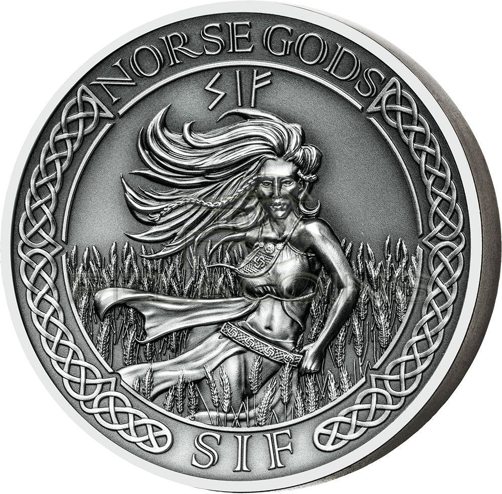 Cook Islands 2016 10$ Norse Gods VIII - Sif 2oz Ultra High Relief