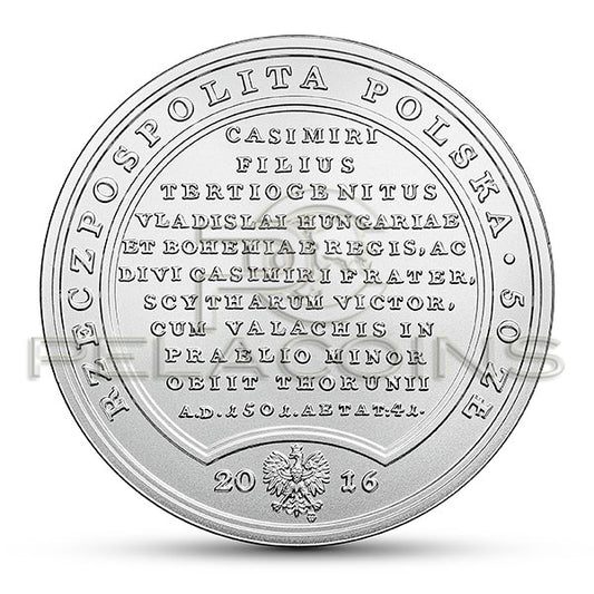 Polska 2016 50 zł Skarby Stanisława Augusta – Jan Olbracht