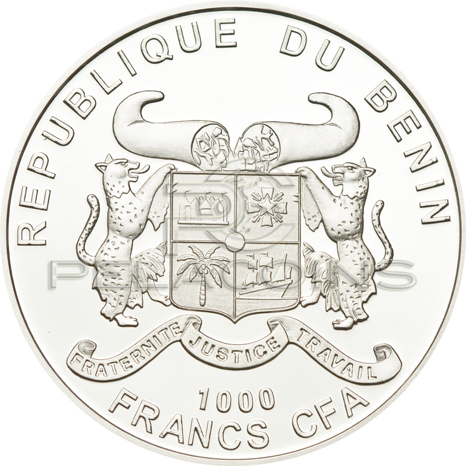 Benin 2016 1000 Francs Marihuana - Cannabis Sativa High Relief 1oz