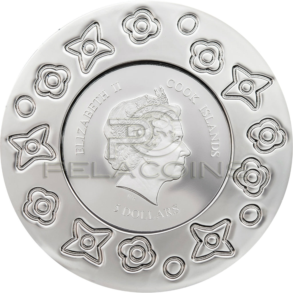 Cook Islands 2017 5$ Murrine Millefiori - Glass Art