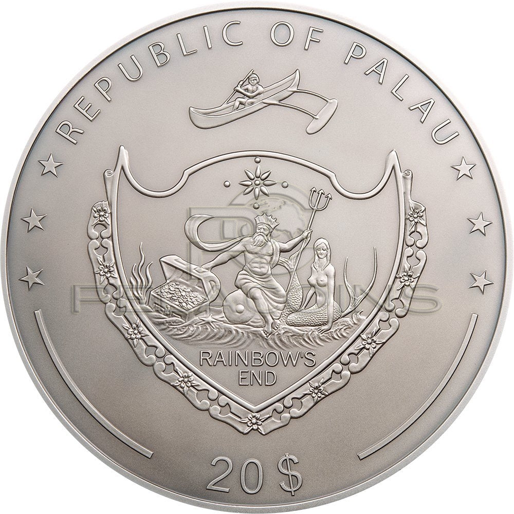 Palau 2018 20$ Butterfly 3D Exotic Butterflies - Dream Edition 5oz