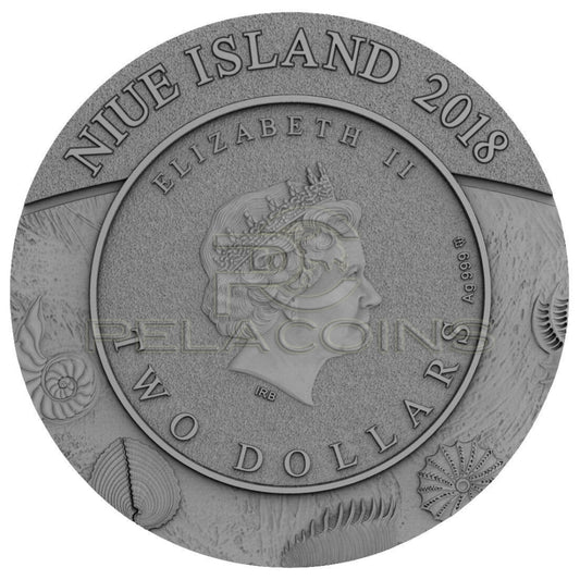 Niue Island 2018 2$ Evolution of Earth - AMMONOIDEA