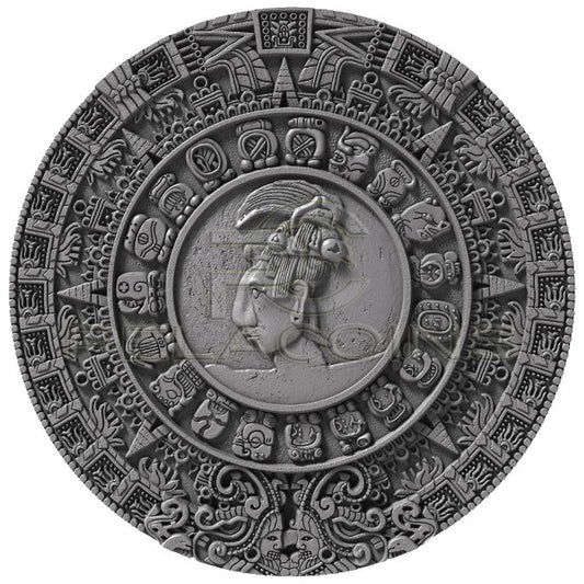 Niue Island 2018 5$ MAYAN CALENDAR - Archeology Symbolism 2oz