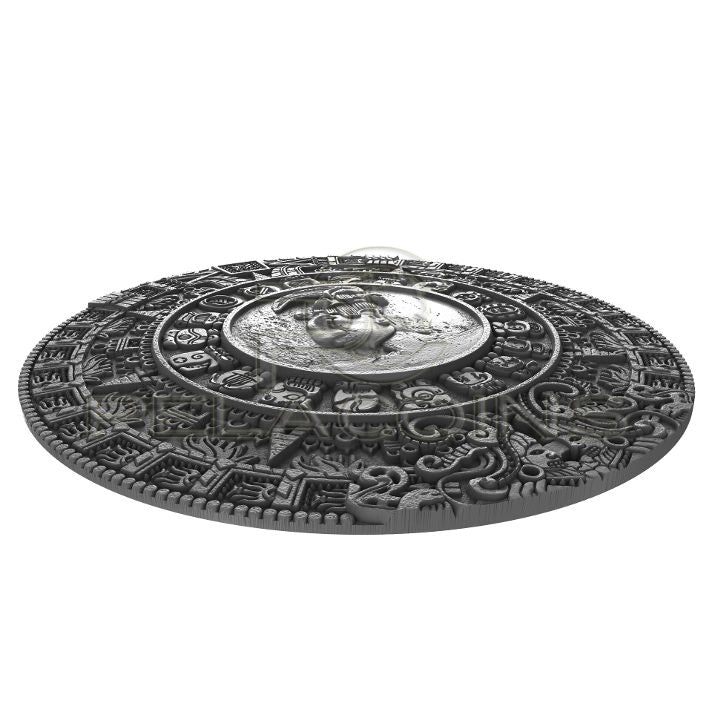Niue Island 2018 5$ MAYAN CALENDAR - Archeology Symbolism 2oz