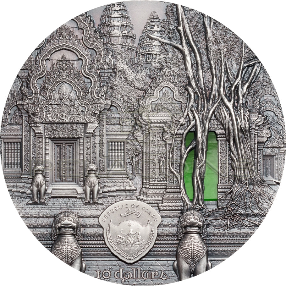 Palau 2019 10$ TIFFANY ART Angkor 2oz