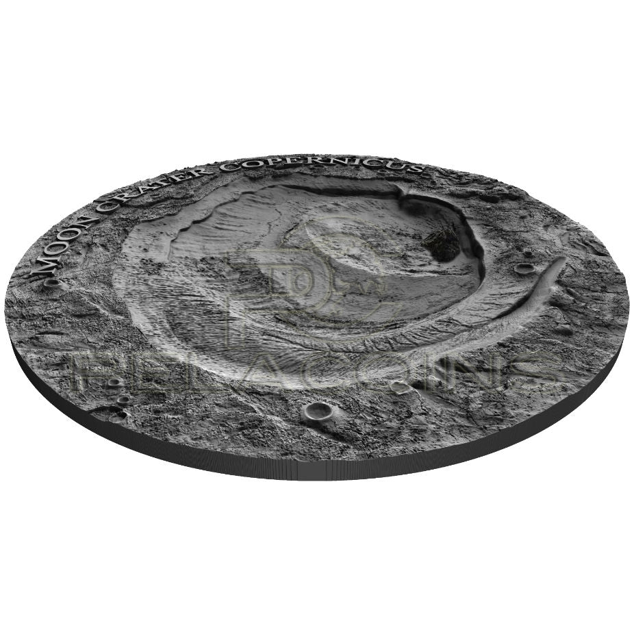 Niue Island 2019 1$ Moon Crater Copernicus NWA 8609 Meteorite 1oz