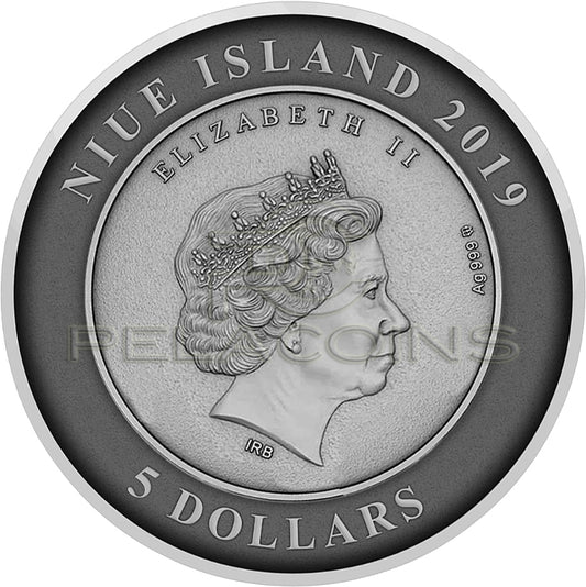 Niue 2019 5$ Atlantis - The Sunken City 2oz