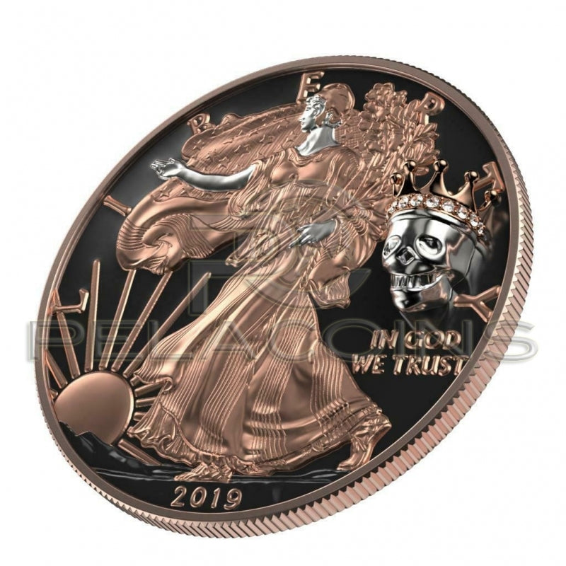 USA 2019 1$ American Eagle King´s Skull 1oz